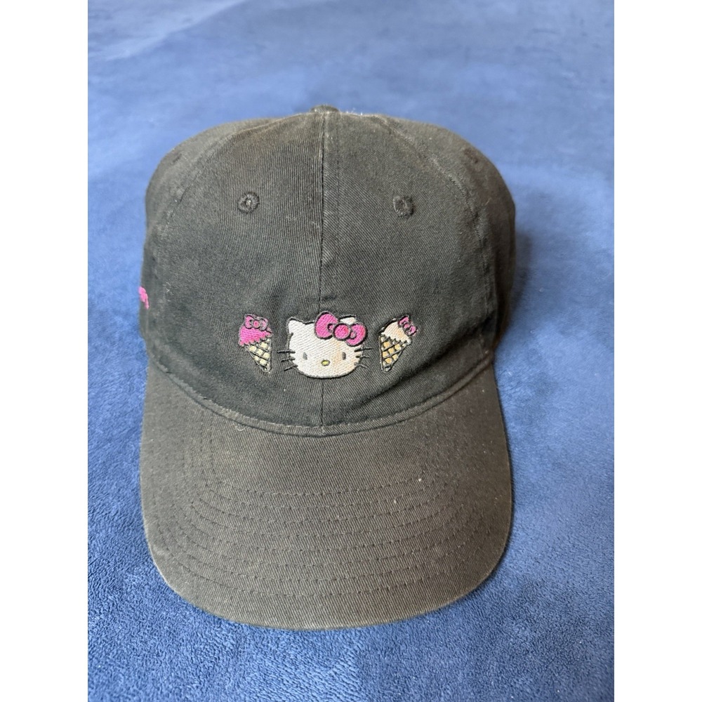 Hello Kitty Cafe Las Vegas Limited Edition Baseball Cap Black Adjustable Hat